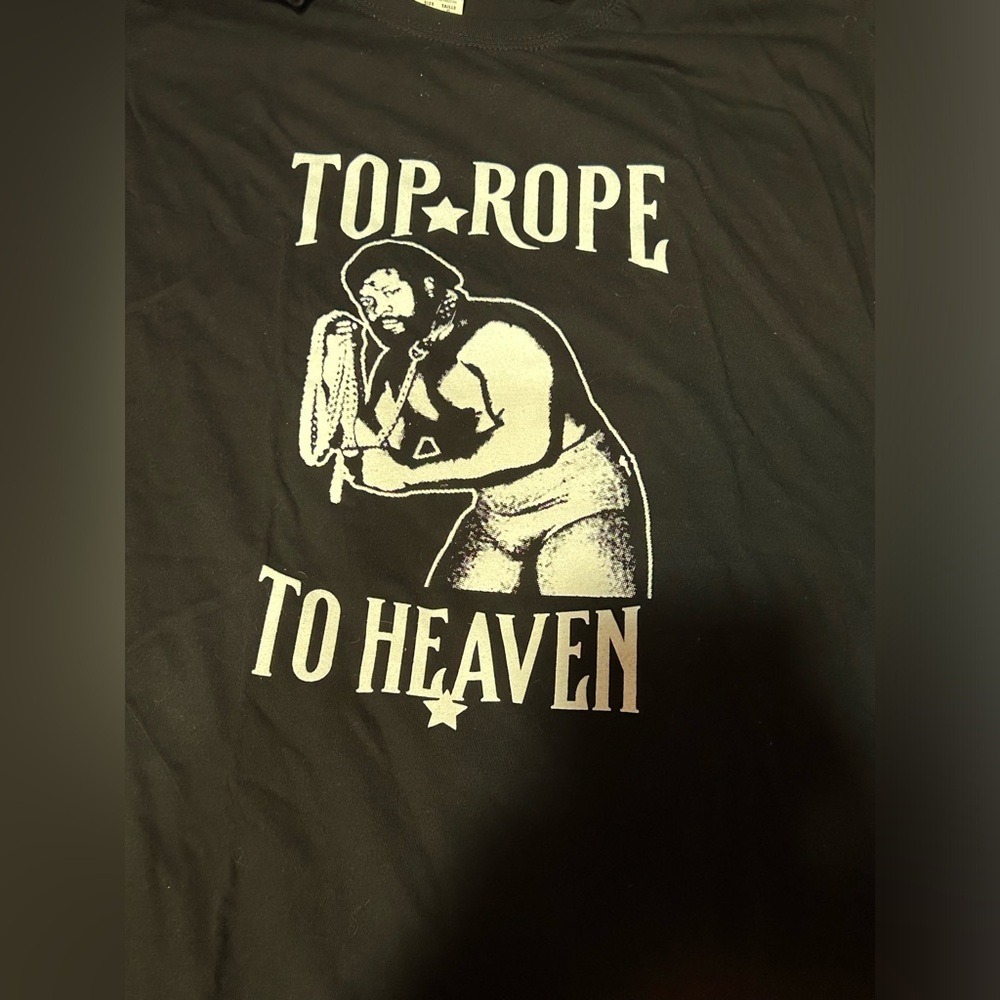 💚 2 FOR 25 LISTING SALE 💚Junkyard Dog custom “Top rope to heaven” t shirt!NEW